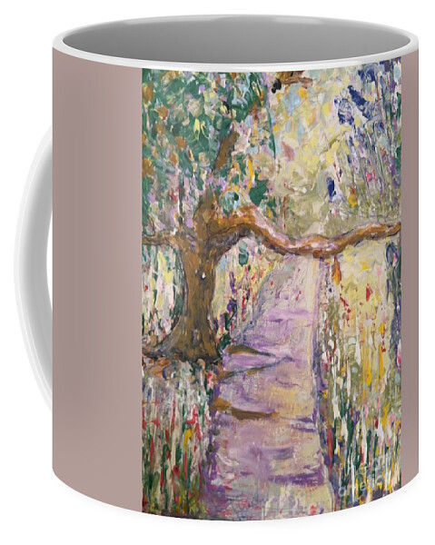 Dunstable Coffee Mug featuring the painting Guardian of Dunstable I by Jacqui Hawk