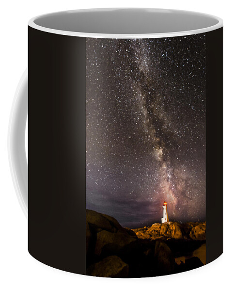 Lighthouse Coffee Mug featuring the photograph Guiding Light by Alex Lapidus