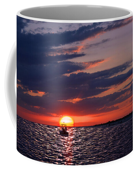 Sunset Coffee Mug featuring the photograph Gulf Coast Sunset by Laura Fasulo