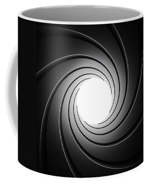 Barrel Coffee Mug featuring the photograph Gun Barrel from Inside by Johan Swanepoel