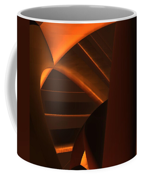 Fractal Coffee Mug featuring the digital art Gyroscope by Lyle Hatch