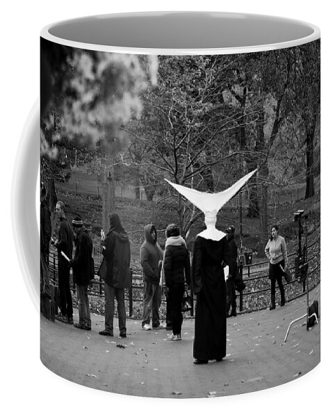 New York City Coffee Mug featuring the photograph Habit in Central Park by Lorraine Devon Wilke