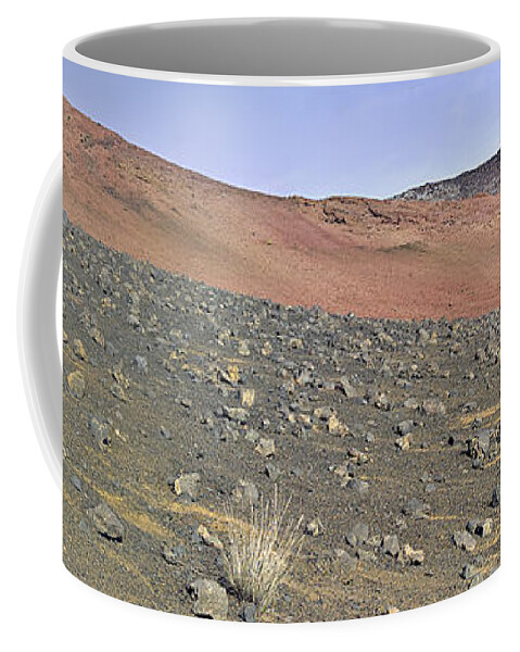 Rocks Coffee Mug featuring the photograph Haleakala Pano Two by Peter J Sucy