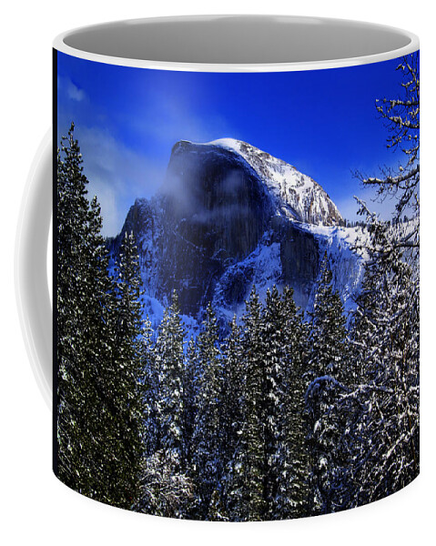 Yosemite Coffee Mug featuring the photograph Half Dome Clearing by Bill Gallagher