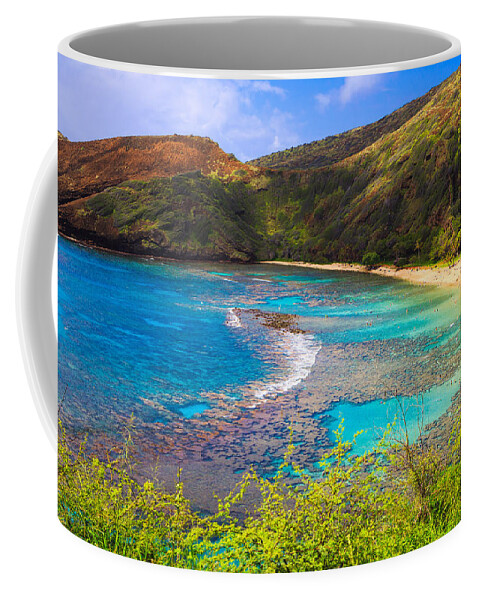 Hawaii Coffee Mug featuring the photograph Hanauma Bay in Hawaii by Ami Parikh