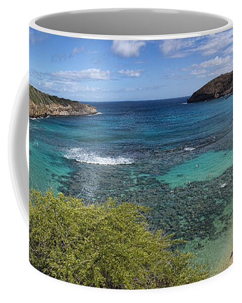 Beach Coffee Mug featuring the photograph Hanauma Bay Panorama by David Smith