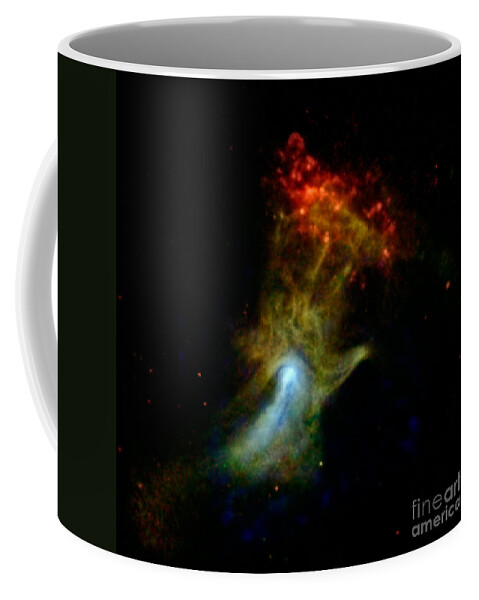 Galaxy Coffee Mug featuring the photograph Hand Of God Pulsar Wind Nebula by Science Source