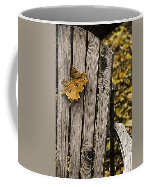 Autumn Coffee Mug featuring the photograph Hanging On by Sandra Parlow