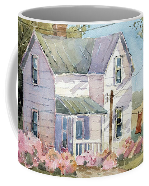 Illinois Coffee Mug featuring the painting Hanging Out in Illinois by Joyce Hicks