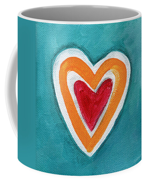 Love Coffee Mug featuring the painting Happy Love by Linda Woods