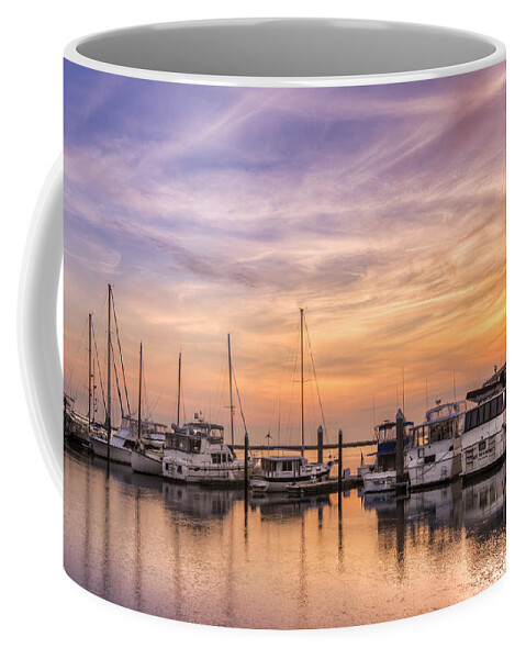 Boats Coffee Mug featuring the photograph Harbor at Jekyll Island by Debra and Dave Vanderlaan