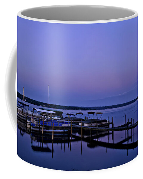 Night Coffee Mug featuring the photograph Harbor Night by Mark Papke