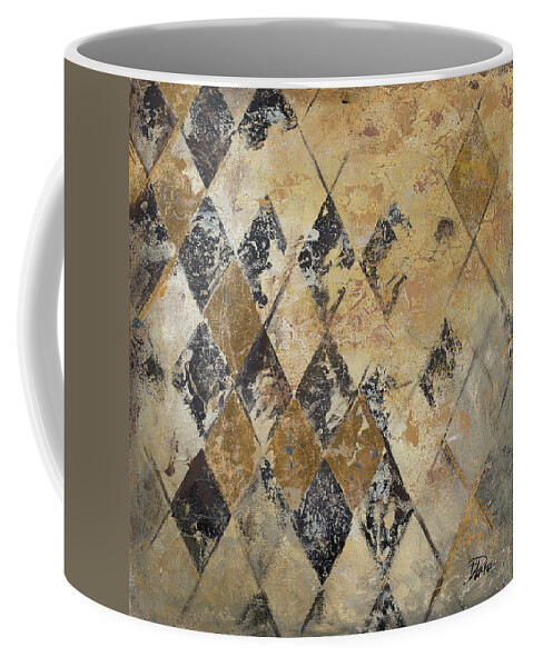 Harlequin Coffee Mug featuring the painting Harlequin II by Patricia Pinto