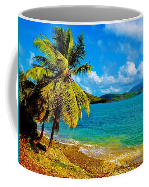 Virgin Islands Coffee Mug featuring the photograph Haulover Bay USVI by Tamara Michael