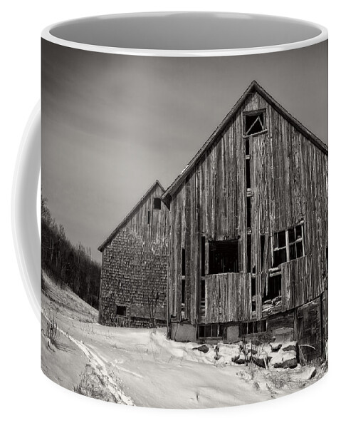 Old Coffee Mug featuring the photograph Haunted Old Barn by Edward Fielding