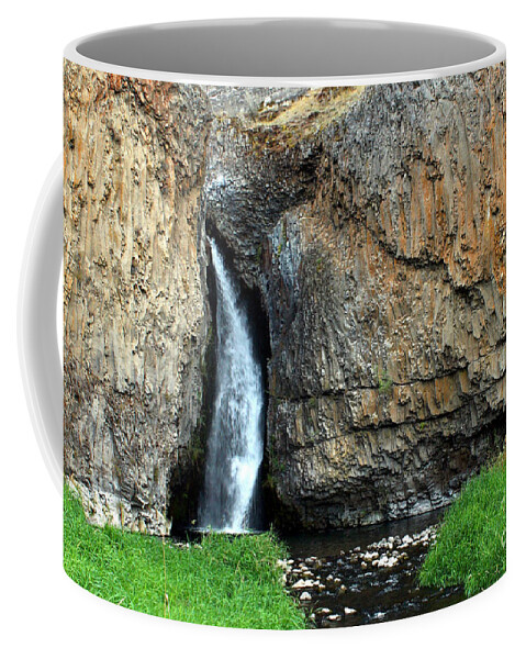 Hawk Creek Coffee Mug featuring the photograph Hawk Creek Falls by Charles Robinson