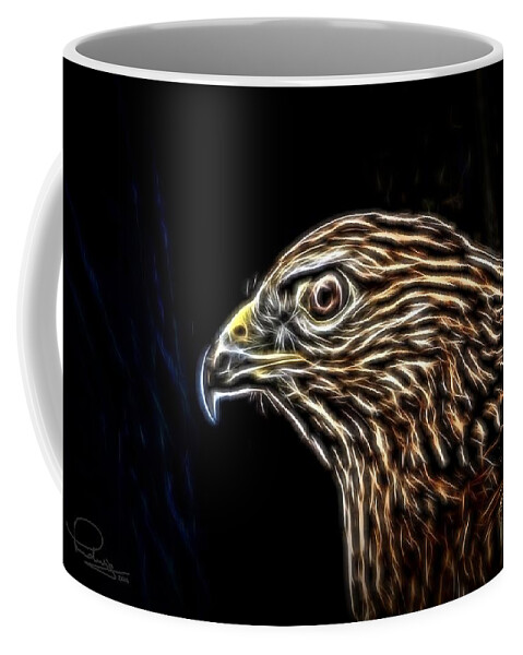Hawk Coffee Mug featuring the photograph Hawk by Ludwig Keck