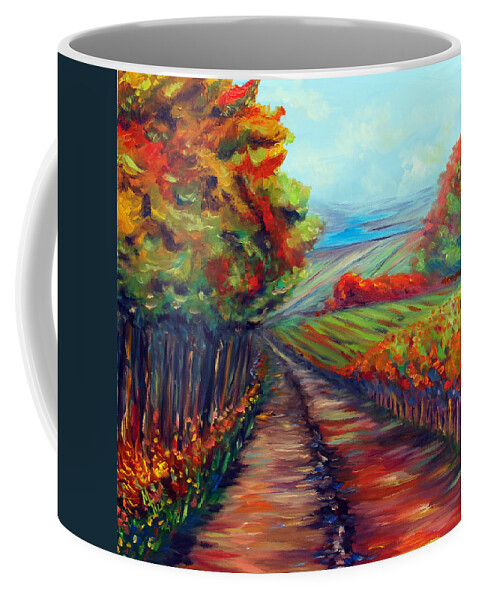 Landscape Coffee Mug featuring the painting He Walks with Me by Meaghan Troup