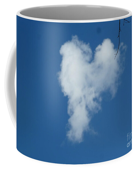 Heart Coffee Mug featuring the photograph Heart Cloud Bell Rock by Mars Besso