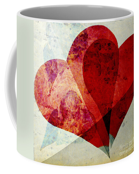 Heart Coffee Mug featuring the photograph Hearts 5 Square by Edward Fielding