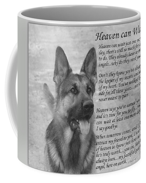 Dogs Coffee Mug featuring the photograph Heaven can Wait by Sue Long