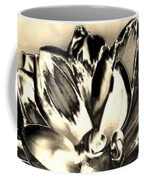 Flower Coffee Mug featuring the digital art Heavy Metal by Dani McEvoy