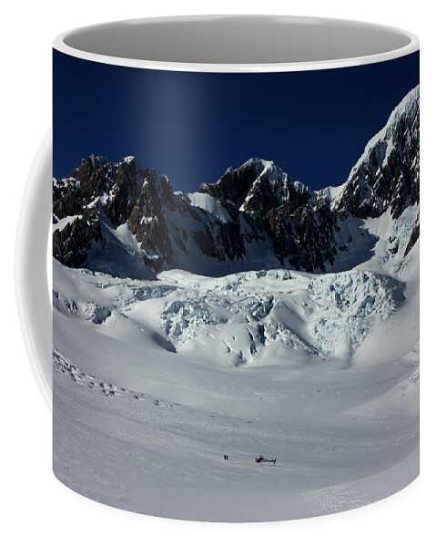 Amanda Stadther Coffee Mug featuring the photograph Helicopter New Zealand by Amanda Stadther