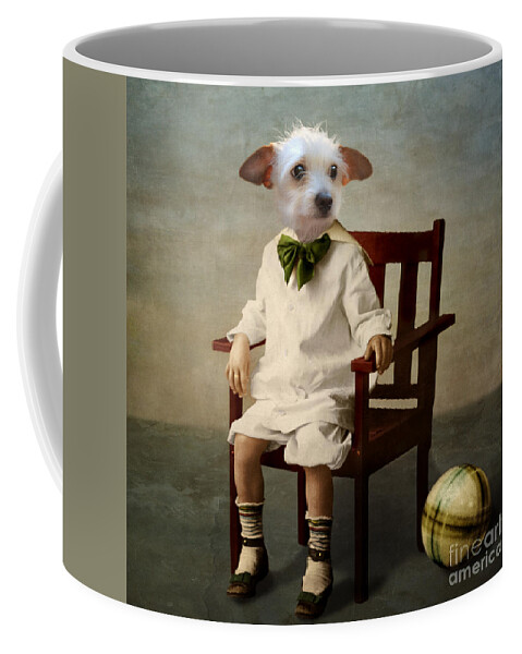 Dog Coffee Mug featuring the photograph Henri by Martine Roch