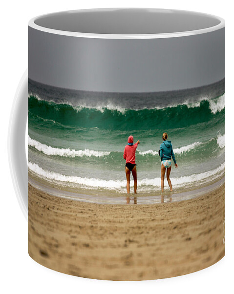Cornwall Coffee Mug featuring the photograph Here Comes The Big One by Terri Waters