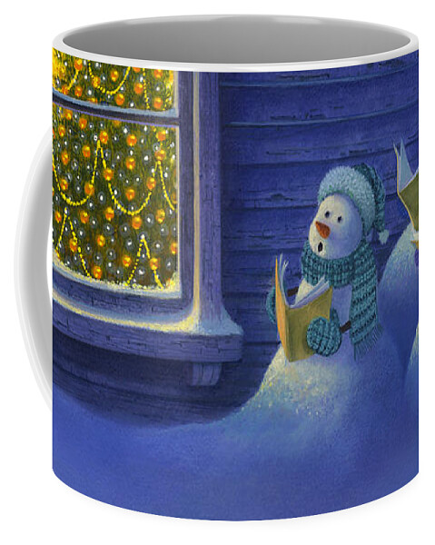 Michael Humphries Coffee Mug featuring the painting Here We Come A Caroling by Michael Humphries