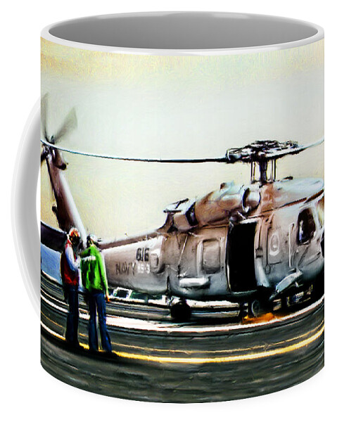 Rescue Coffee Mug featuring the photograph HH-60H Rescue Hawk by Weston Westmoreland