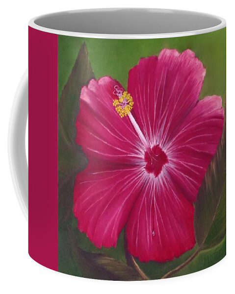 Flowers Coffee Mug featuring the painting Hibiscus by Marlene Little