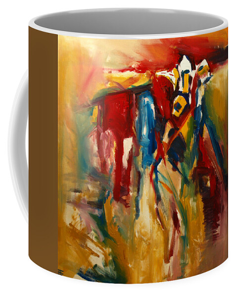  Coffee Mug featuring the painting Hidden Cow by John Gholson