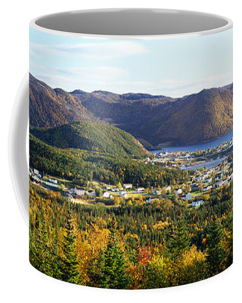 Photography Coffee Mug featuring the photograph High Angle View Of Norris Point by Panoramic Images