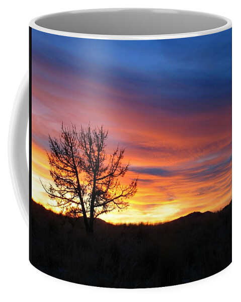 Sunset Landscape Coffee Mug featuring the photograph High Desert Sunset by Kevin Desrosiers