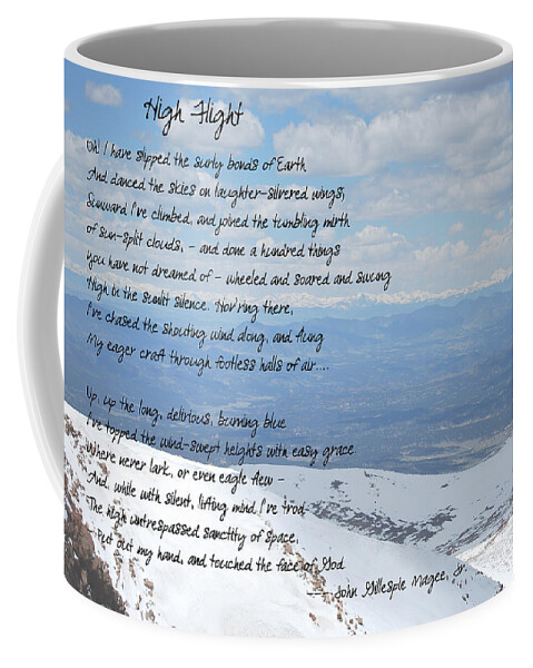 Wright Coffee Mug featuring the photograph High Flight by Paulette B Wright