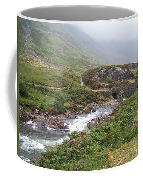 Green Coffee Mug featuring the photograph Highland Stream by Constance Drescher