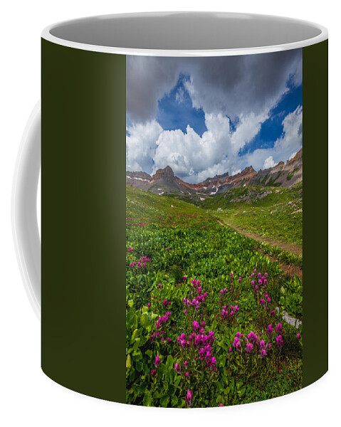 Wildflowers Coffee Mug featuring the photograph Hiking Ice Lake Basin by Darren White