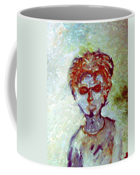 Man Coffee Mug featuring the painting Hipster by Shea Holliman