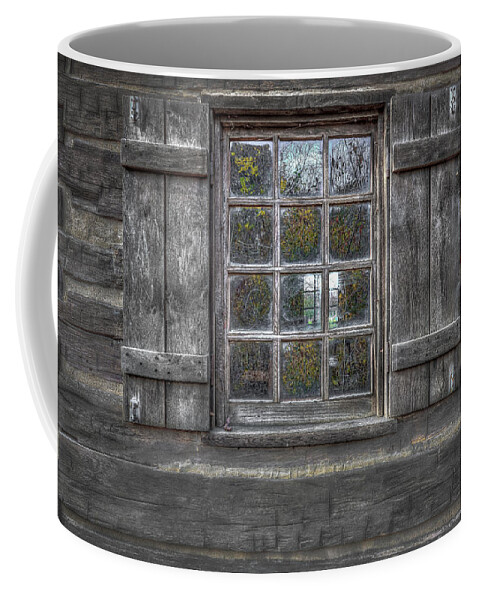 Alps Coffee Mug featuring the photograph Historical Window by Peter Lakomy