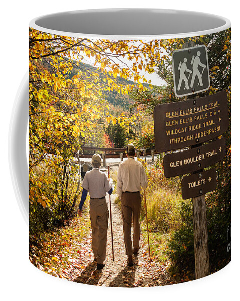 New Hampshire White Mountains Coffee Mug featuring the photograph Hitting the Trail Pinkham Notch New Hampshire by Dawna Moore Photography