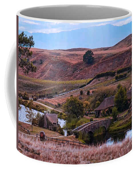Alexander's Farm Coffee Mug featuring the photograph Hobbiton Overlook by Sue Karski