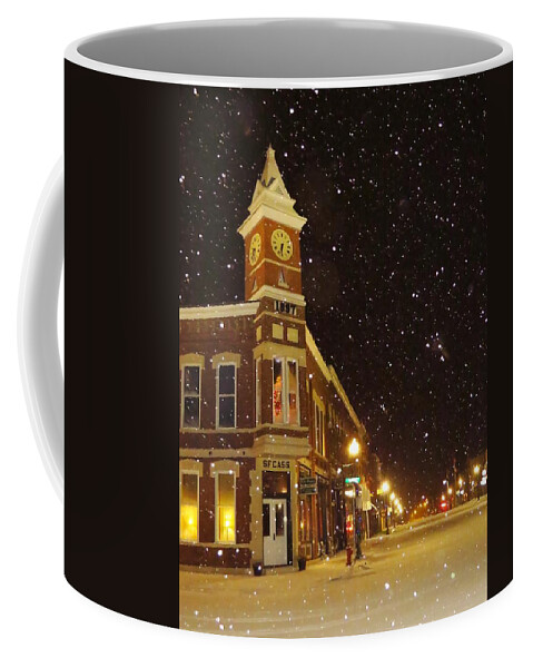 Town Coffee Mug featuring the photograph Hometown Holiday by Lori Frisch