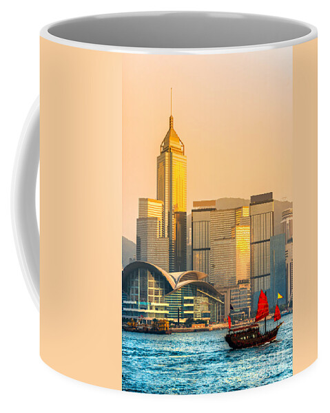 Kong Coffee Mug featuring the photograph Hong Kong. by Luciano Mortula