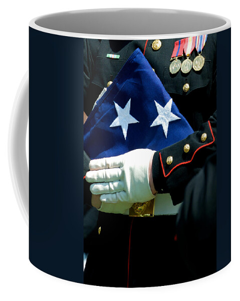 Flag Coffee Mug featuring the photograph Honor by David Kay