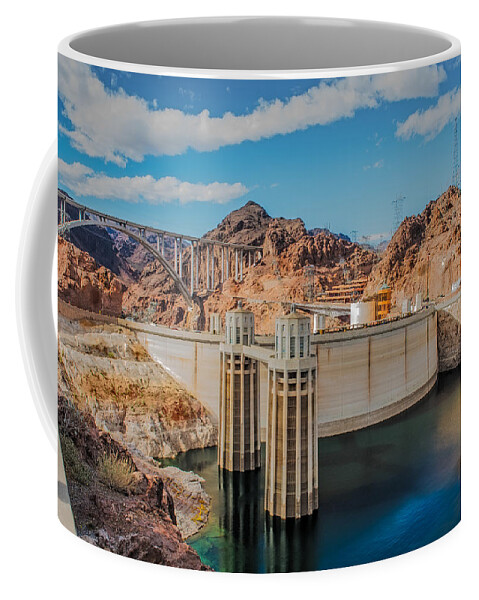 Hoover Dam Reservoir Coffee Mug featuring the photograph Hoover Dam Reservoir by Paul Freidlund