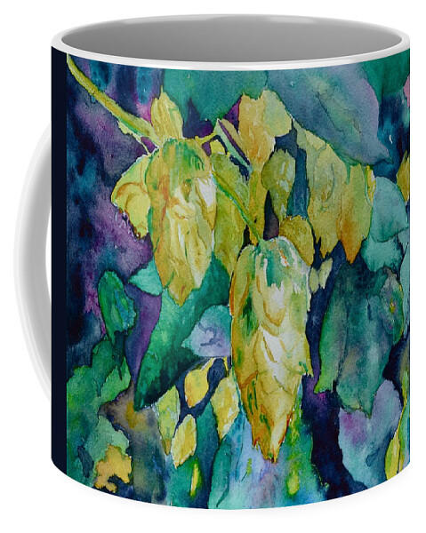 Hops Coffee Mug featuring the painting Hops by Beverley Harper Tinsley