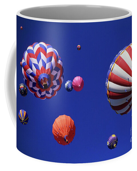 Albuquerque Coffee Mug featuring the photograph Hot Air Balloon 12 by Bob Christopher