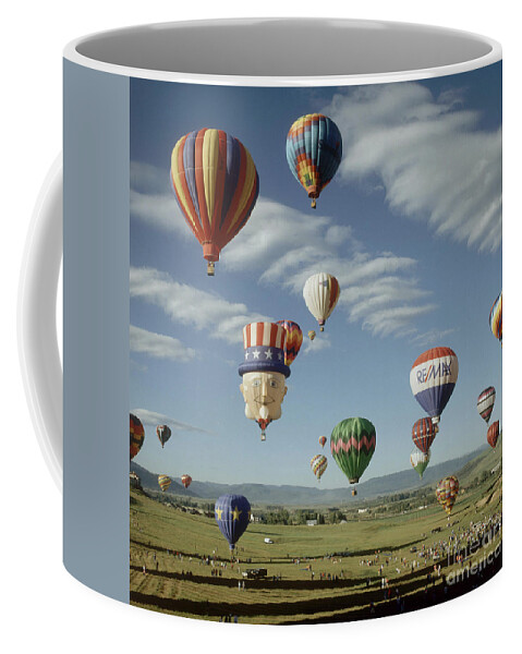 Hot Air Balloon Coffee Mug featuring the photograph Hot Air Balloon by Jim Steinberg