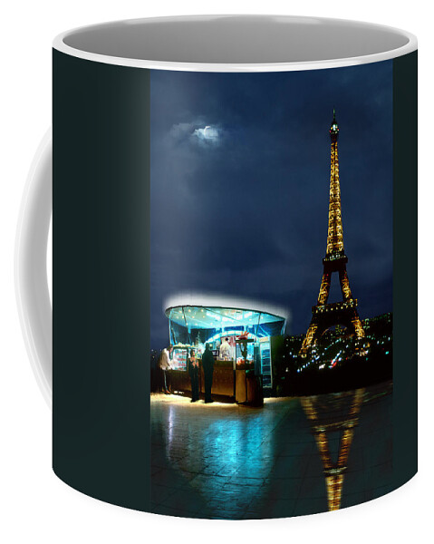 Paris Coffee Mug featuring the photograph Hot Dog in Paris by Mike McGlothlen